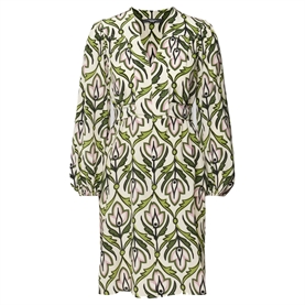 Weekend Max Mara Baden Kjole, Green Deco Flower 